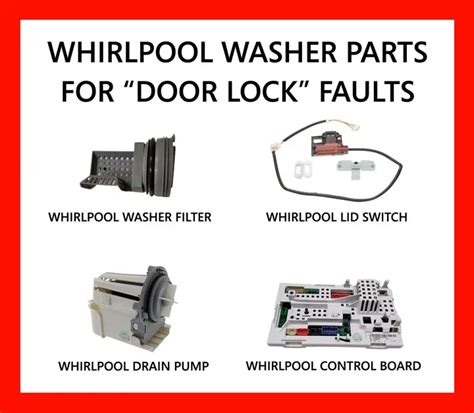 whirlpool washer unlock door